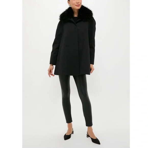 TUCKERNUCK Fur Collar Cecile Swing Cape - Picture 6 of 12